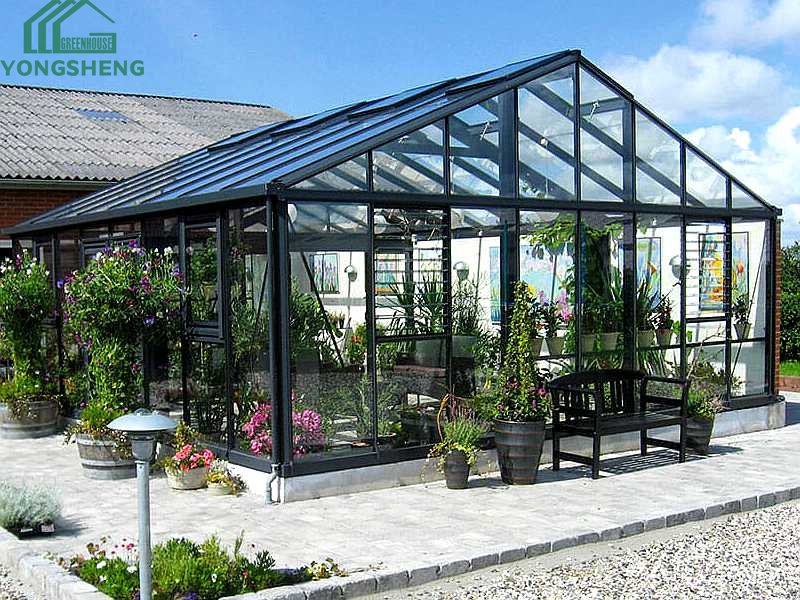 glass greenhouse, glass conservatory, greenhouse for sale,Modern glass greenhouse conservatory for sale